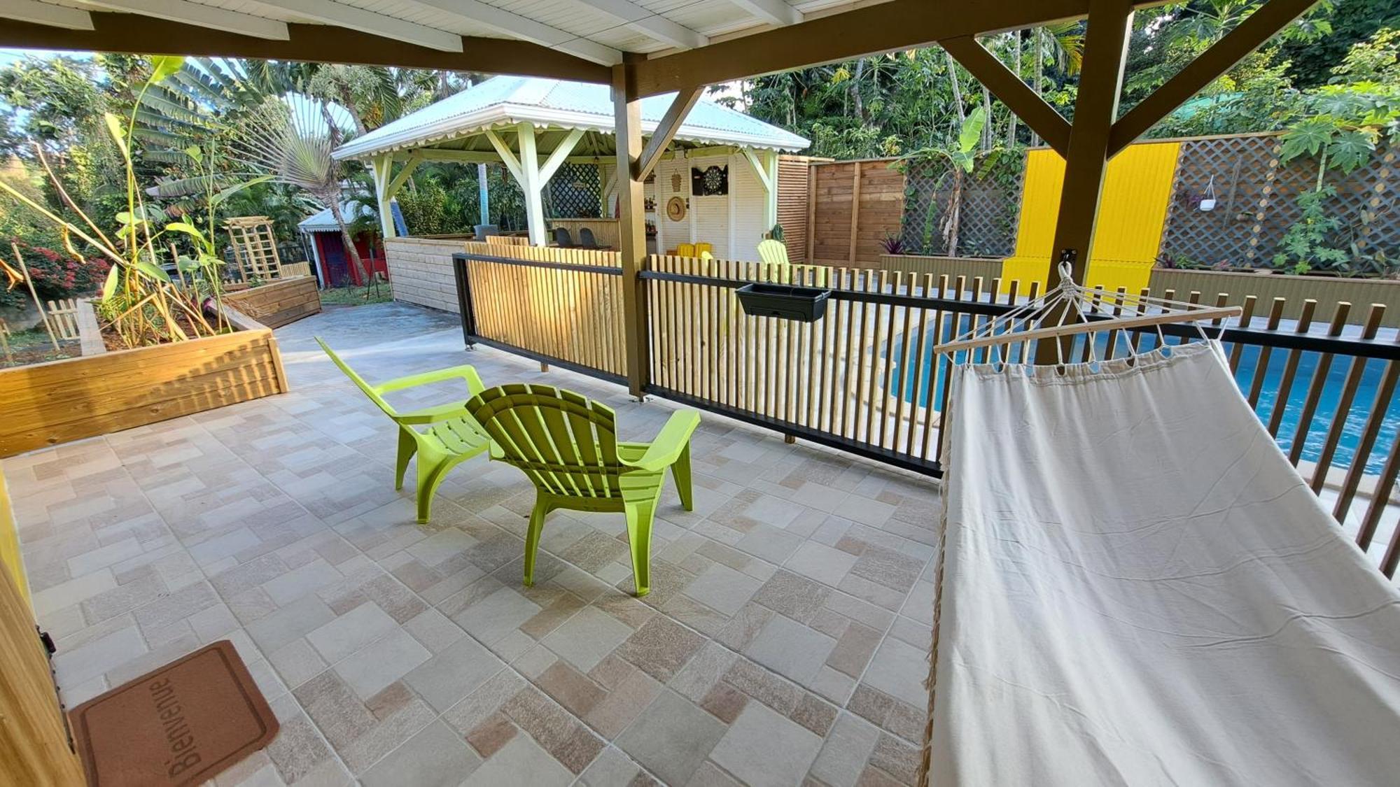La Libellule Caribeenne- Duplex Et Piscine Sainte-Rose Esterno foto